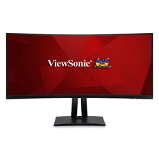 Viewsonic VP3481A  - Monitor, 34", Curvo 1800R, UW Quad HD 3440 x 1440p, MVA LED, 21:9, Tiempo de Refresco 100Hz, DisplayPort, HDMI, Con Altavoces, Negro