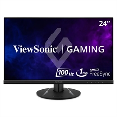 Viewsonic VX2416  - Gaming Monitor, 24", Full HD 1920x1080, IPS LED, 16:9, 100Hz Refresh Rate, DisplayPort, HDMI, Display Port, Speakers, Black