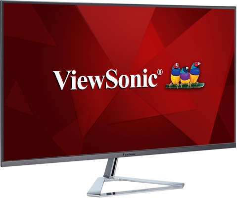 Viewsonic VX3276MHD Monitor 32 FHD 1920 x 1080 IPS 16 9 75Hz Refresh Rate DisplayPort HDMI Black and Silver View Side Right