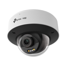 TP-Link VIGI InSight Series  - Vandalproof Dome Network Security Camera for Indoors and Outdoors, 4MP, 24/7 Full-Color Night Vision, Built-in Mic and Speaker, Smart AI Detection, IK10, IP67