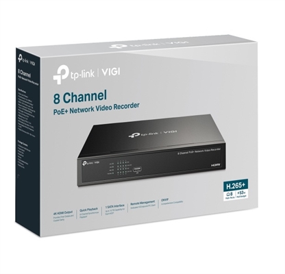VIGI NVR1008H-8P Grabador de Video en Red NVR de 8 Canales PoE+-Vista CAJA