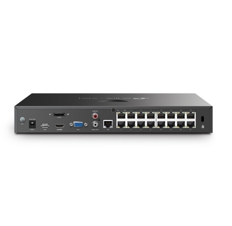 VIGI NVR2016H-16P Grabador de Video en Red PoE+ de 16 Canales-Vista Posterior