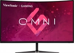 ViewSonic OMNI - Gaming Curved Monitor, 32", 1500R, FHD 1980 x 1080p, VA LED, 16:9, 165Hz Refresh Rate, HDMI, Display Port, With Speakers, Black
