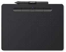 Wacom Intuos M - Digital Tablet, 8.5 x 5.3", Pen Touch, Black