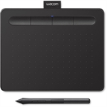 Wacom Intuos S - Digital Tablet, 6.0 x 3.7", Pen Touch, Black