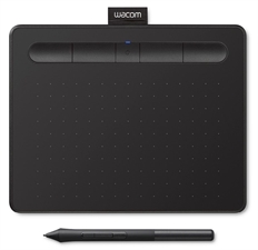 Wacom Intuos S - Tableta digital, 6.0 x 3.7", Lápiz Táctil, Bluetooth, Negro