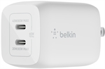 Belkin WCH013DQWH - Dual USB-C Wall Charger, 65W, White