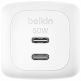 Belkin WCH019DQWH - Dual USB-C Wall Charger, 50W, Boost Charge, White