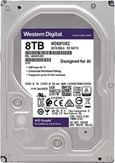 Western Digital Purple WD84PURZ - Internal Hard Drive, 8TB, 5460rpm, 3.5", 128MB Cache