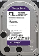 WD Purple WD60PURZ - Internal Hard Drive, 6TB, 5640rpm, 3.5", 64MB Cache