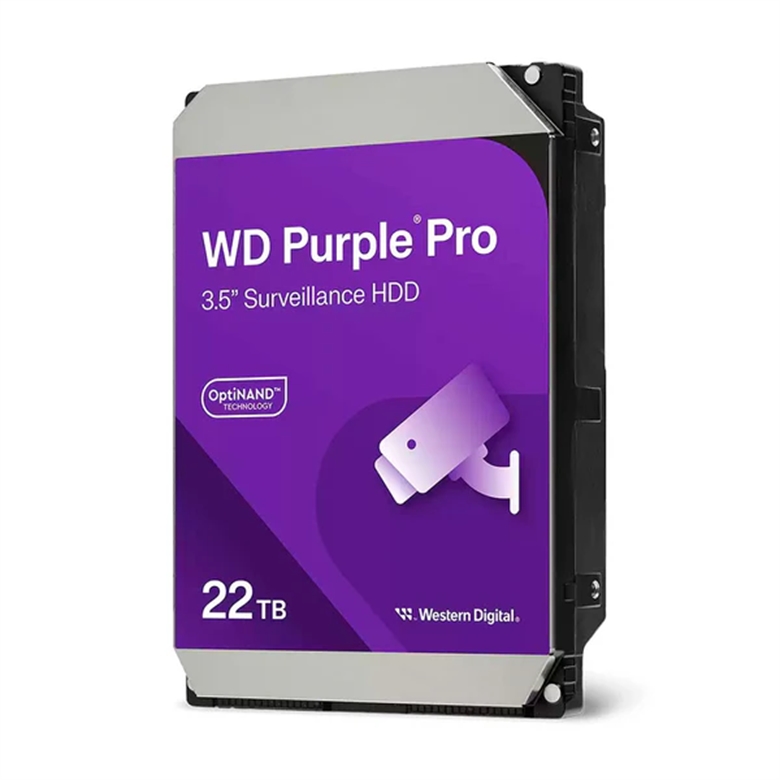 WD Purple Pro - Internal Hard Drive WD221PURP 22TB 35 front view