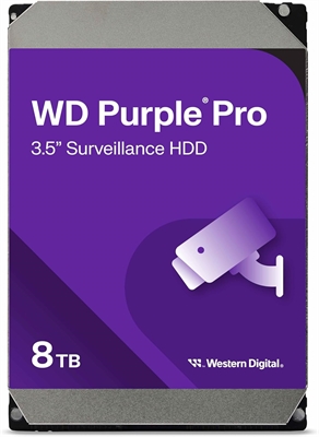 WD Purple Pro - Internal Hard Drive WD8002PURP front view