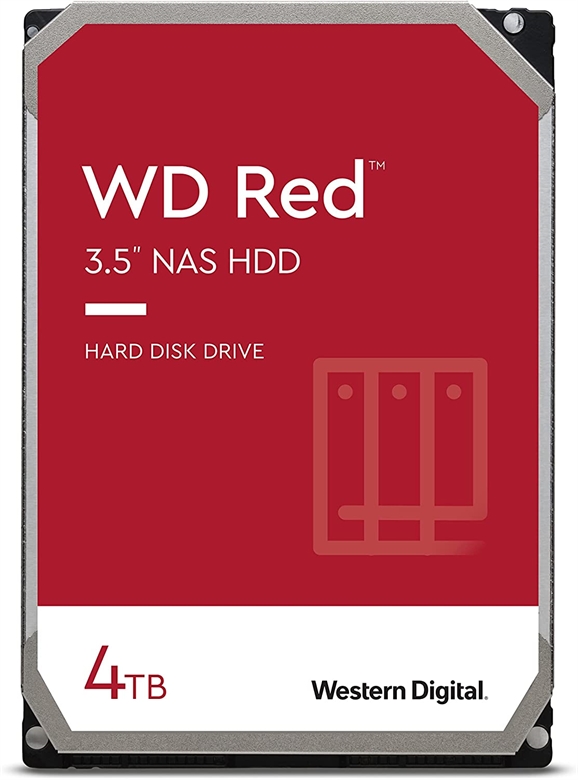 WD Red NAS Hard Drive WD40EFAX front with cover view