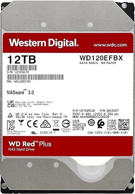 WD Red Plus - Internal Hard Drive WD120EFBX back view