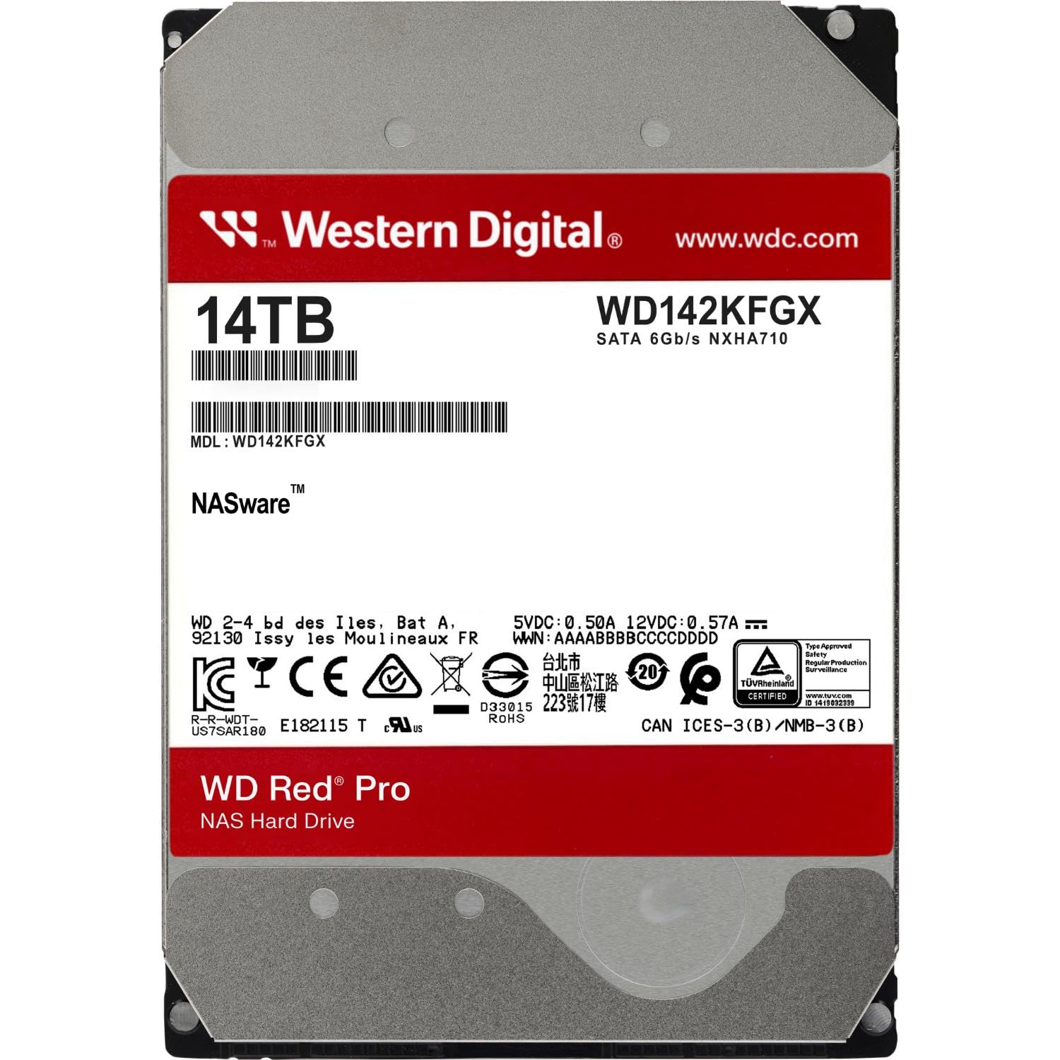 Western Digital Red Pro NAS WD142KFGX in Peru | Pana Compu