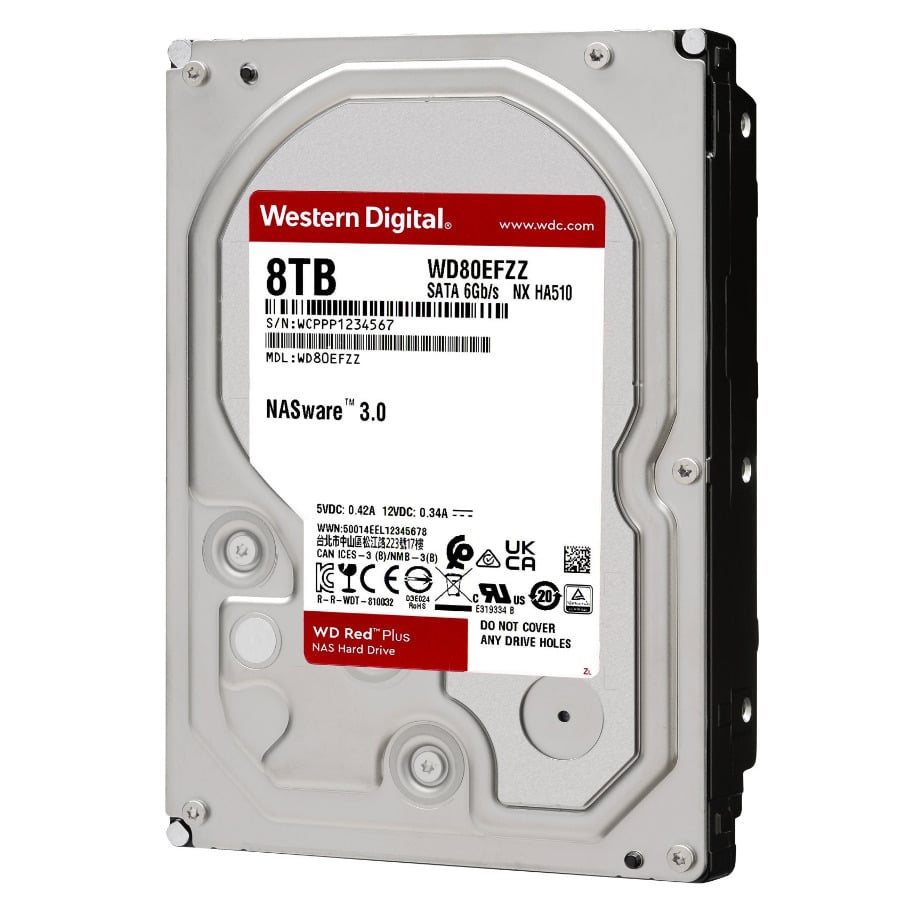 Red WD Hard Digital Western 8TB Plus Internal com: NAS Drive SATA
