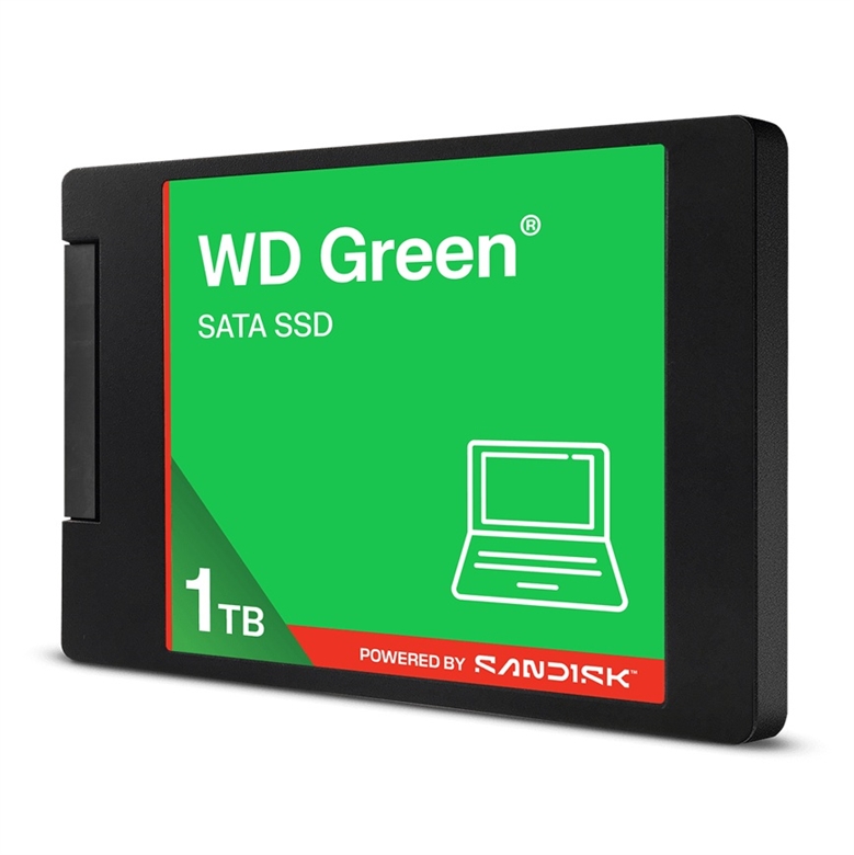 WDS100T5G0A WD Green SATA SSD 1TB-Lateral View