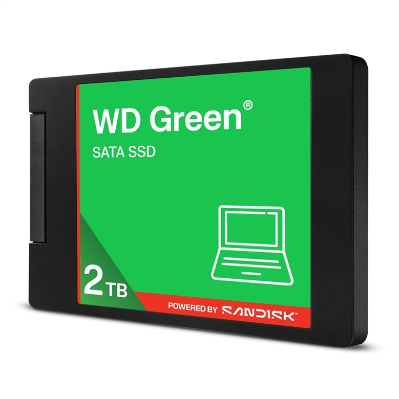 WDS200T5G0A WD Green SATA SSD 2TB-Lateral View