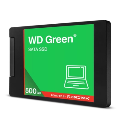 WDS500G5G0A Unidad de Estado Sólido WD Green SATA 500GB-Vista Lateral