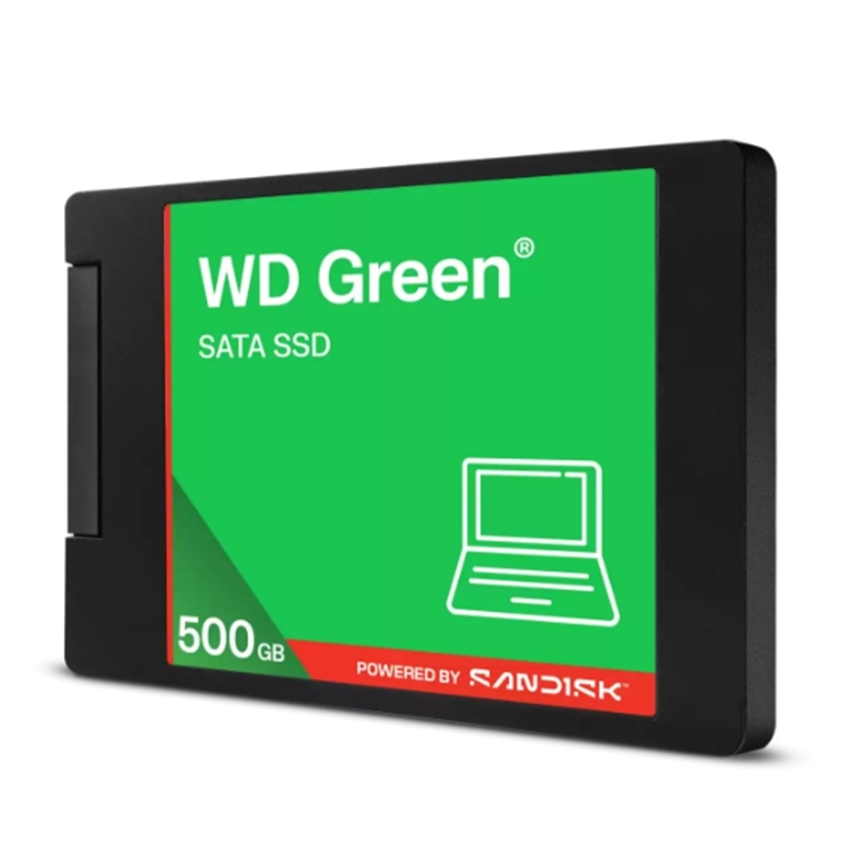 WDS500G5G0A Unidad de Estado Sólido WD Green SATA 500GB-Vista Lateral