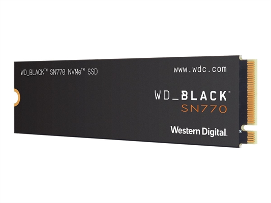 Western Digital Black SN770 NVMe SSD WDS500G3X0E side view