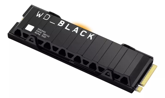 Western Digital Black SN850X NVMe - Disipador heatsink wds100t2xhe side view