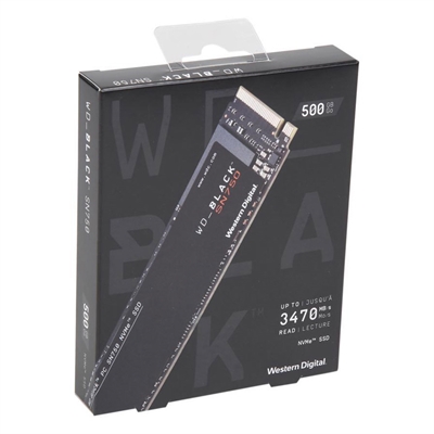 Western Digital Black SSD M.2 2280 500GB Box View