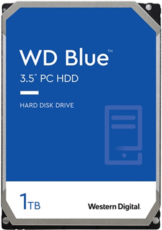 Western Digital Blue HDD 7200RPM 1TB 3.5inch Front View