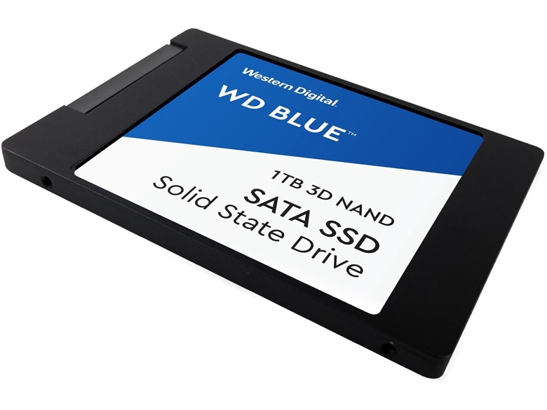 Western Digital Blue SSD 1TB 2.5inch Isometric View