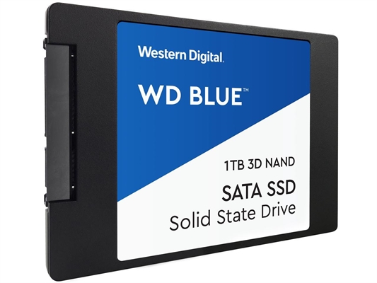 Western Digital Blue SSD 1TB 2.5inch Tilted Right View