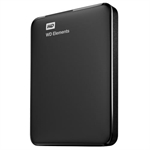 Western Digital Elements - External Hard Drive, 2TB, Black, HDD, USB 3.0