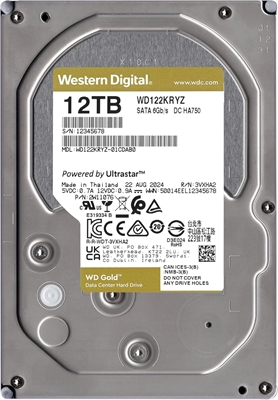 Western Digital Gold wd122kryz back view