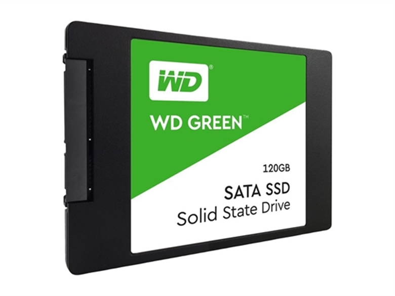 Western Digital Green SSD 120GB 2.5inch Tilted View
