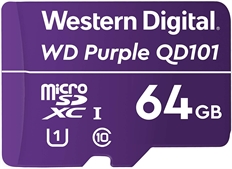 Western Digital Purple  - MicroSD, 64GB, Class 10
