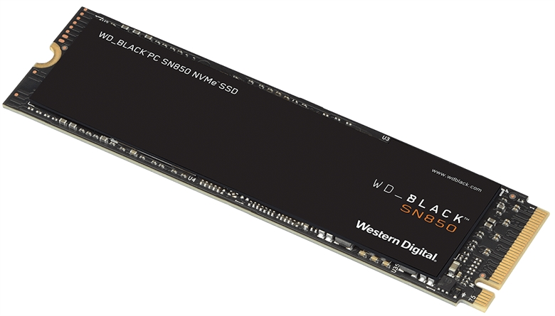 Western Digital WD_BLACK SN850 WDS500G1X0E 500GB Disco de Estado Solido Vista Isométrica