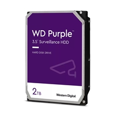 Western Digital Purple WD23PURZ - Internal Hard Drive, 2TB, 5400rpm, 3.5", 64MB Cache