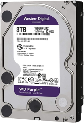 Western Digital WD_Purple 3TB Side View
