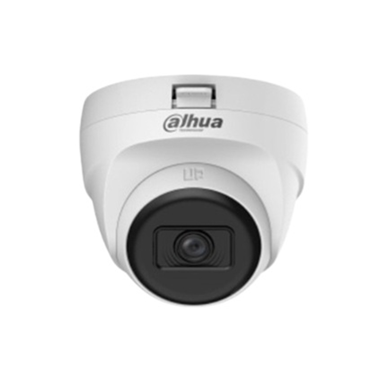 White-Analog Eyeball Security Camera 5MP 28mm Lens Built-in Microphone-Front View