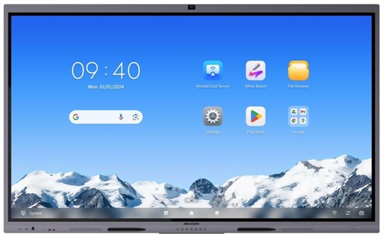Pantalla Interactiva WonderHub 4K de 86 Pulgadas-Vista Frontal