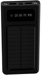 Xtech XPB-100 - Batería Portátil Solar, 10,000mAH, Hasta 15W, Negro