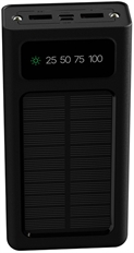 Xtech XPB-200 - Batería Portátil Solar, 20,000mAH, Hasta 15W, Negro