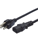 Xtech XTC-210 - Cable de Alimentación para Laptop, Enchufe NEMA de 3 Clavijas a Conector Hembra de 3 Ranuras, 1,8 m, 110/250 V, Negro