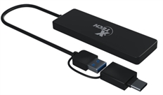 Xtech XTC-390 - USB Hub, 4 Ports USB 3.0, Up to 5Gbps