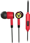 Xtech Disney Mickey Mouse - Hearphone, Stereo, In-ear, Wired, 3.5mm, 20Hz-20kHz, Red