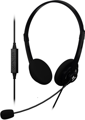 Xtech XTH-245 Headphones with microphone For Conference Front view 1