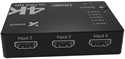 Xtech-5-port to 1 HDMI switch-4KUHD w remote control XHA-430 Front View 3