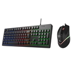 Xtech Antec - Gaming Keyboard and Mouse Combo, Wired, USB, RGB, Spanish, Black