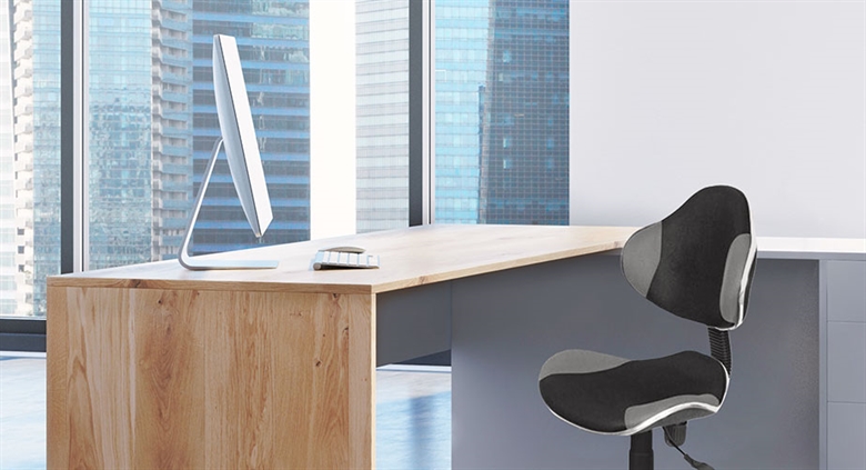 Xtech Cannes Secretarial chair Black Gray side view