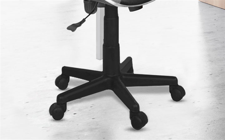 Xtech Cannes Secretarial chair Black Gray wheels view