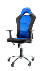 Xtech Drakon - Black and Blue Gaming Chair, Adjustable Seat Height, Armrest